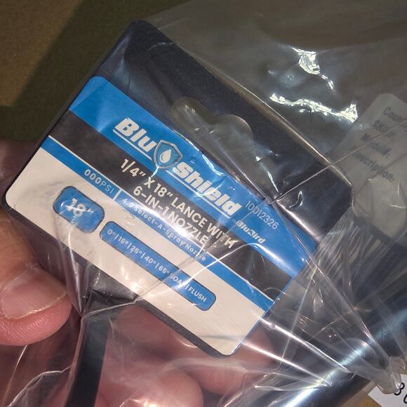 BLU SHIELD NWT 1/4" X 18" LANCE WITH 6 IN 1 NOZZLE - Picture 11 of 16
